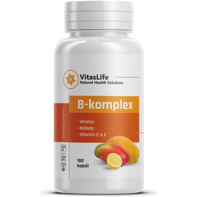 VitasLife B-komplex + vitamín C a E 180 kapslí – Hledejceny.cz