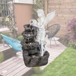 STILISTA Zahradní fontána Anděl 35 x 32 x 49 cm – Zboží Mobilmania