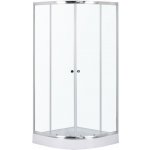 KERRA Sprchový kout s vaničkou Leo 80 (chrom) 5907548117564 – Zboží Mobilmania