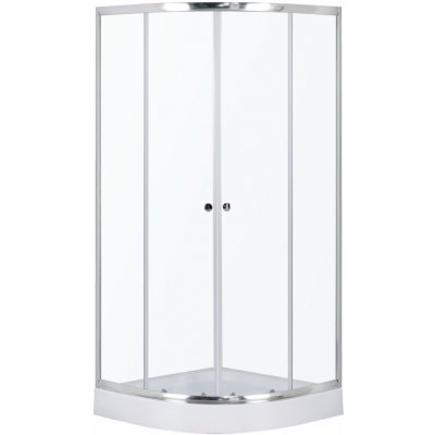 KERRA Sprchový kout s vaničkou Leo 80 (chrom) 5907548117564 – Zboží Mobilmania