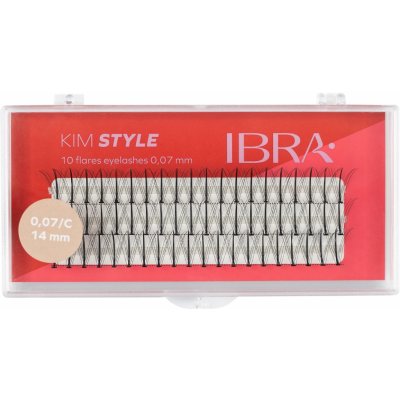 Ibra Makeup - Trsy řas Kim Style C 0,07 - 14 mm