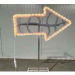 Easy Fix 2D LED světelná šipka, 62 × 99 × 36 cm, stojící, hliník – Hledejceny.cz
