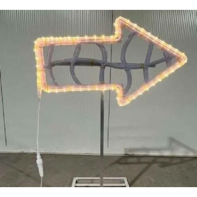 Easy Fix 2D LED světelná šipka, 62 × 99 × 36 cm, stojící, hliník – Hledejceny.cz