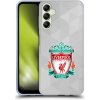 Pouzdro a kryt na mobilní telefon Samsung Pouzdro HEAD CASE Samsung Galaxy A14 5G / LTE ZNAK LIVERPOOL FC OFFICIAL GEOMETRIC WHITE