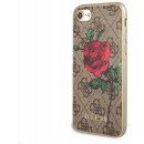 Pouzdro Guess 4G Flower Desire Zadní Kryt iPhone 7/8 hnědé