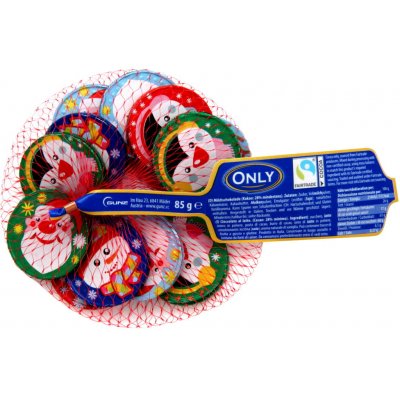 Only Vánoční mince z mléčné čokolády v síťce 85 g – Sleviste.cz