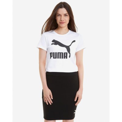 Puma Classics Logo Tee bílé – Zboží Mobilmania