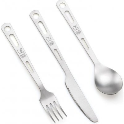 Keith Titanium 3-Piece Titanium Cutlery Set – Zboží Mobilmania