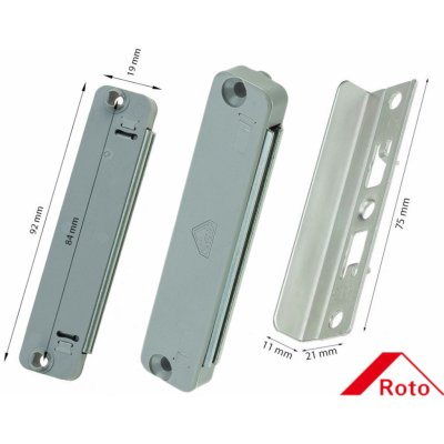 Roto Magnetická balkonová západka NX pro 2křídlé dveře 482418 535470 – Zboží Mobilmania
