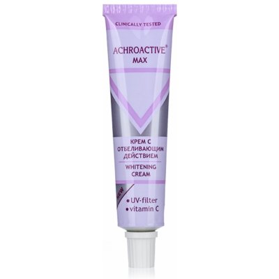 Achroactive Max Krém se zesvětlujícím efektem pro všechny typy pleti s UV filtrem a Vitamínem C 45 ml