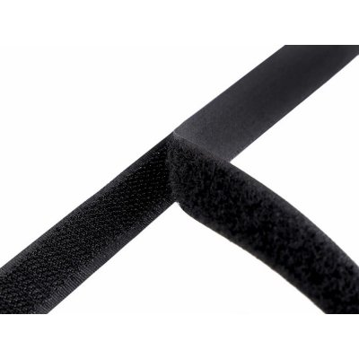 Suchý zip háček + plyš šíře 16 mm balení 25 METRŮ - 2 černá – Hledejceny.cz