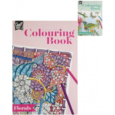 Omalovánky A4 antistresové pro dospělé zvířata květiny 2 druhy – Zboží Dáma