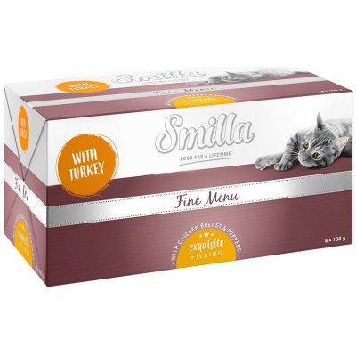 Smilla Fine Menu krůta a kuřecí prsa s paprikou 24 x 100 g – Zboží Mobilmania