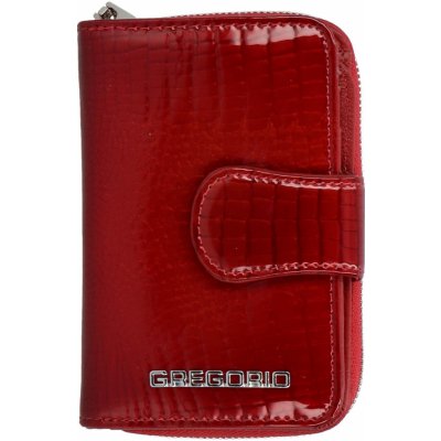 Dámská lakovaná kožená peněženka Fia červená