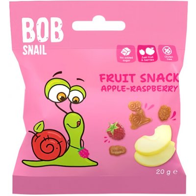 Šnek Bob ovocný snack jablko-malina 20 g – Hledejceny.cz