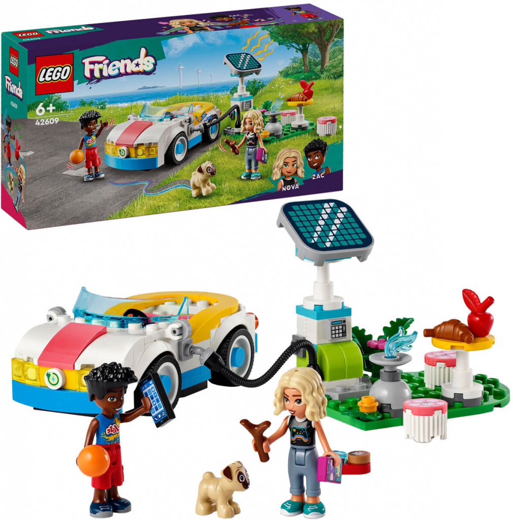 LEGO® Friends 42609 Elektrické auto s nabíječkou