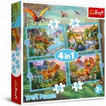 Trefl 4v1 Unikátní dinosauři 28,5x20,5cm v krabici 28x28x6cm – Hledejceny.cz