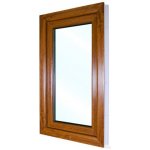 SkladOken.cz Okno jednokřídlé 60x100 cm , bílá|zlatý dub, otevíravé i sklopné, LEVÉ – HobbyKompas.cz