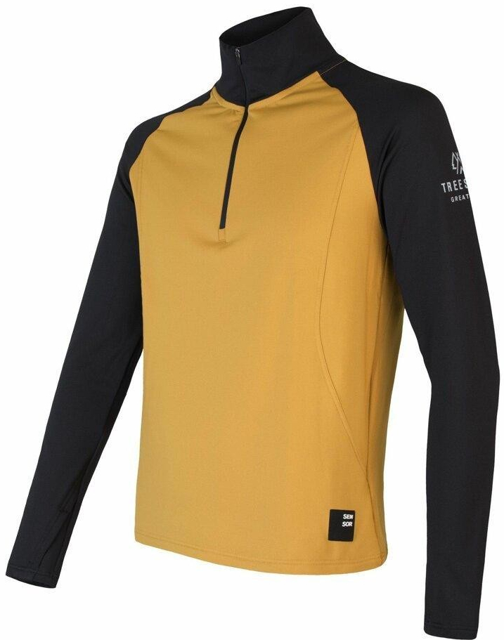 Sensor Coolmax Thermo mikina zip mustard/černá