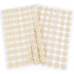 Suchý zip samolepicí kolečka Ø15 mm Varianta: 6 krémová světlá, Balení: 1 karta – Zboží Mobilmania