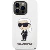 Pouzdro a kryt na mobilní telefon Apple Pouzdro Karl Lagerfeld iPhone 14 Pro Max Silicone Ikonik bílé