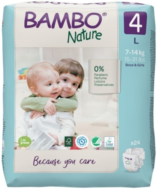 Abena Bambo Nature 4 7-kg 14 ks