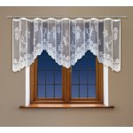 MyBestHome Dekorační žakárová záclona s řasící páskou SANDY 90 bílá 300x90 cm – Hledejceny.cz