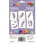 Magic papírové šablony na malování PEŘÍ – Sleviste.cz