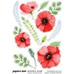 PAPERO AMO ♥ Samolepky - ČESKÉ LÉTO / Vlčí máky – Zboží Živě
