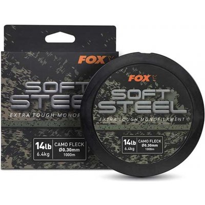 Fox Soft Steel Fleck Camo Mono 1000m 0,37mm 9,1kg – Sleviste.cz