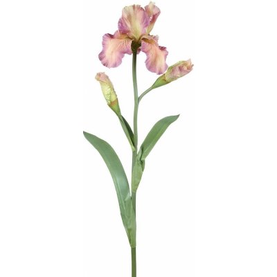 Dekorace umělý růžovo-fialový kosatec Iris Pale - 81 cm – Zbozi.Blesk.cz