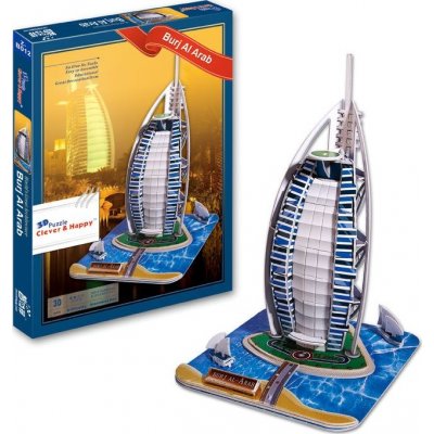 CLEVER&HAPPY 3D puzzle Hotel Burj Al Arab 30 ks – Zbozi.Blesk.cz