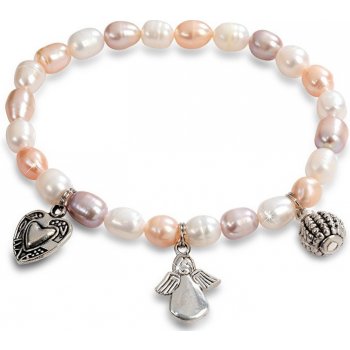 JwL Jewellery Jemný z pravých perel s ozdobami JL0295