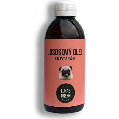 Lukas Green Lososový olej pro psy a kočky 250 ml