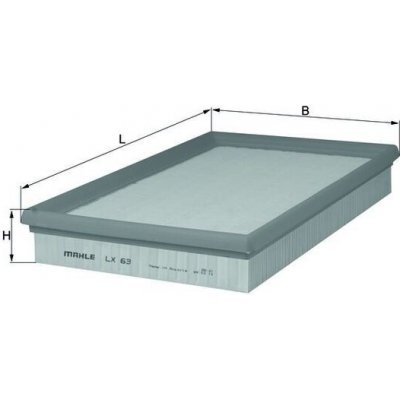 Vzduchový filtr MAHLE LX 63 – Hledejceny.cz