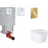 Kompletní WC sada GROHE Uniset s tlačítkem Arena Cosmopolitan S SANI15BB4119