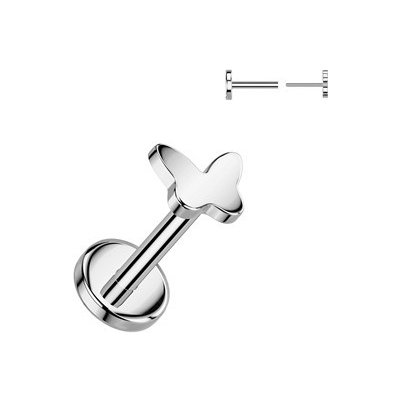 Šperky4U piercing do brady PUSH IN labreta titan TIT1528-1006 – Zboží Dáma