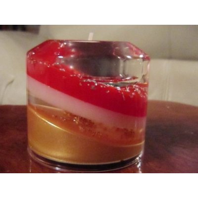 GILDE HANDWERK Svícen Candela Curve red – Hledejceny.cz