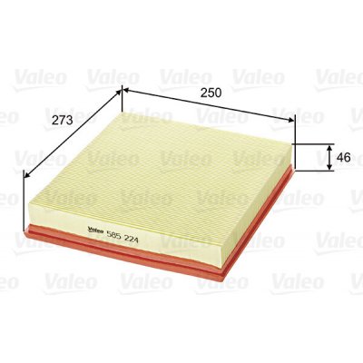 Vzduchový filtr VALEO 585224 – Hledejceny.cz