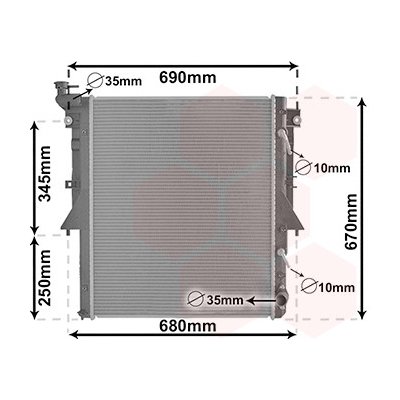 Chladič, chlazení motoru VAN WEZEL 32012706 | Zboží Auto