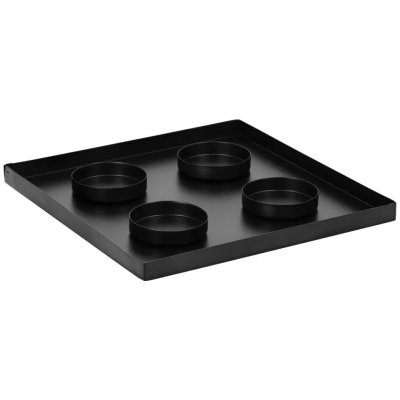 Svícen adventní, kov, 30 × 30 × 2 cm, na 4 svíčky I7031-1042ABB – Zboží Dáma