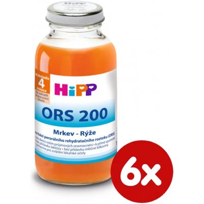 HiPP ORS 200 Mrkev-rýže 6 x 200 ml – Zbozi.Blesk.cz