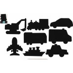 Škrabací obrázek 8ks výřez duhový dopravní prostředky – Hledejceny.cz