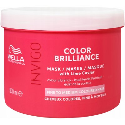 Wella Invigo Color Brilliance Vibrant Color Mask Fine 500 ml – Zbozi.Blesk.cz