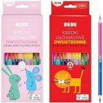 Pastelky BEBE Pink trojhranné oboustranné 12ks – Sleviste.cz