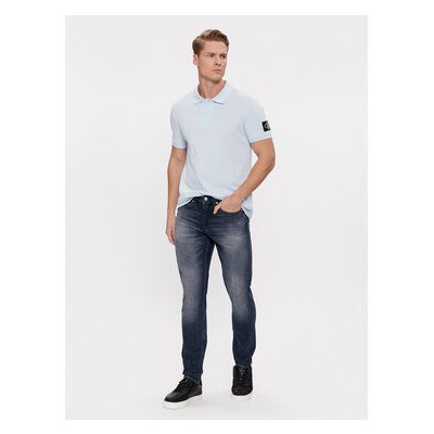 Calvin Klein Jeans Polokošile J30J323394 modrá – Zboží Mobilmania