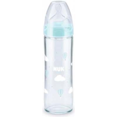 Nuk láhev skleněná FC classic tyrkysová 240 ml