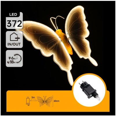 Aigostar B.V. Aigostar - LED Venkovní vánoční dekorace 306xLED IP44 teplá bílá motýl B10303AGGB – Hledejceny.cz