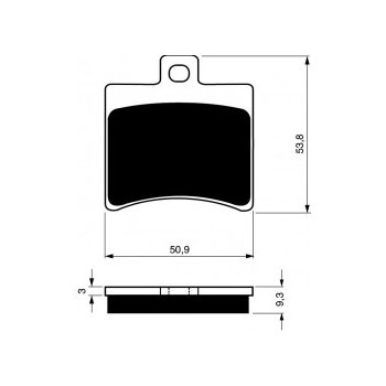 Brzdové destičky GOLDFREN S3 pro APRILIA Sportcity One 125 (2009 - 2012)
