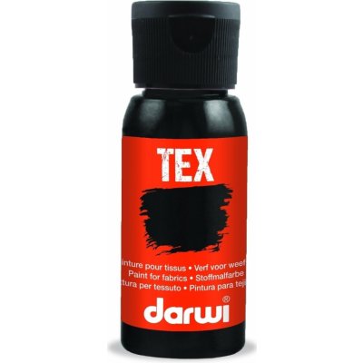 Darwi Tex barva na textil Černá 50 ml – Zboží Dáma